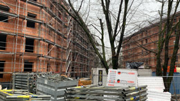 Rohbau des neuen Stadtquartiers Aubuckel in Mannheim